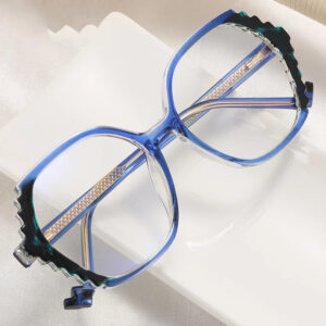 Leopard Square Blue Light Glasses with Spring Hinge