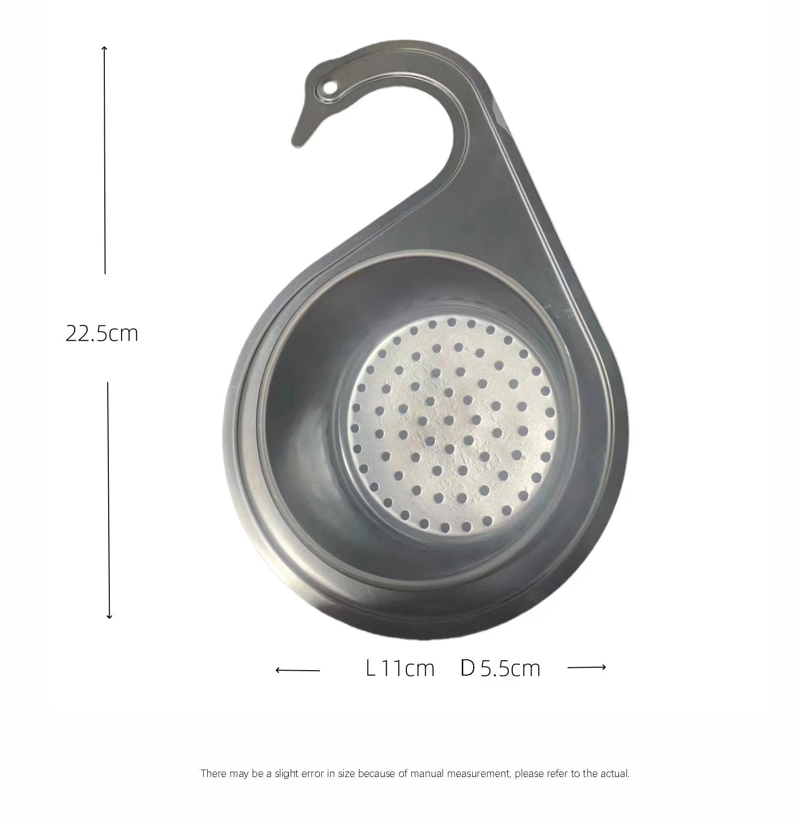 Stainless Steel Swan Drain Basket for Kitchen Sink – Fruit & Vegetable Washing Rack - Image 7