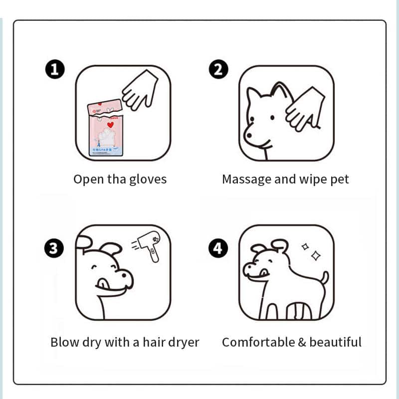 OEM Disposable Pet Bath Gloves for Dogs & Cats – SPA Cleaning & Grooming Gloves (5 Pcs Combo Offer) - Image 3