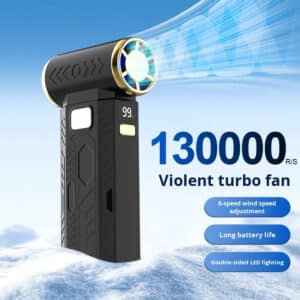 Portable Rechargeable Turbo Fan for Home & Camping
