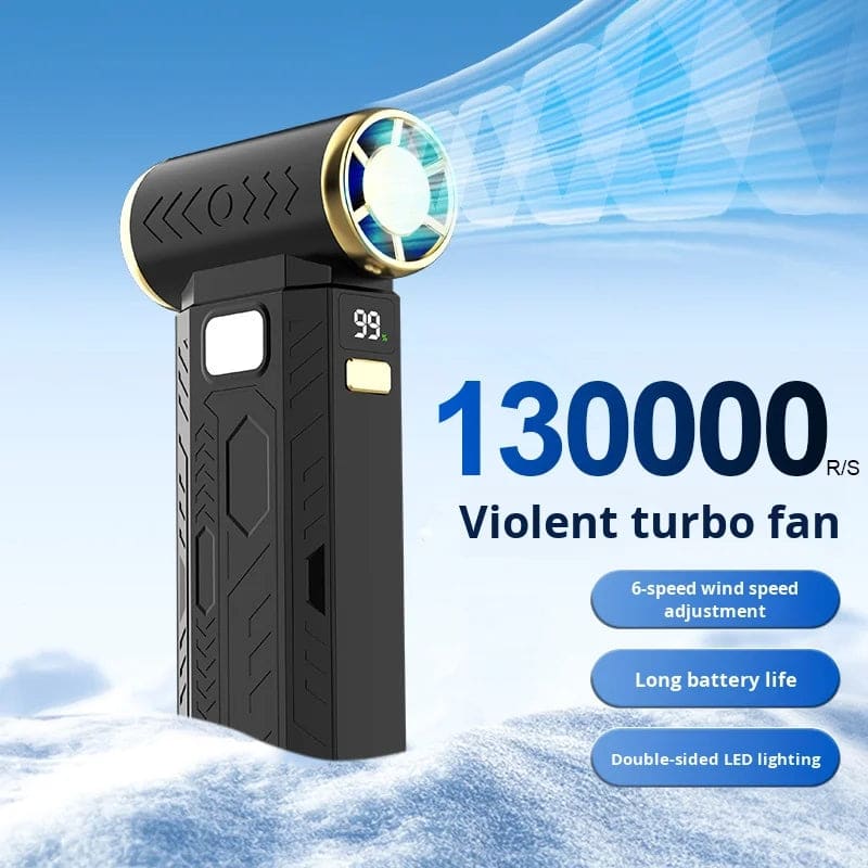 Portable Rechargeable Turbo Fan for Home & Camping