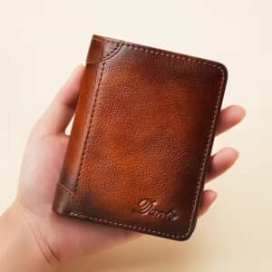 Men's RFID Vintage Leather Trifold Wallet