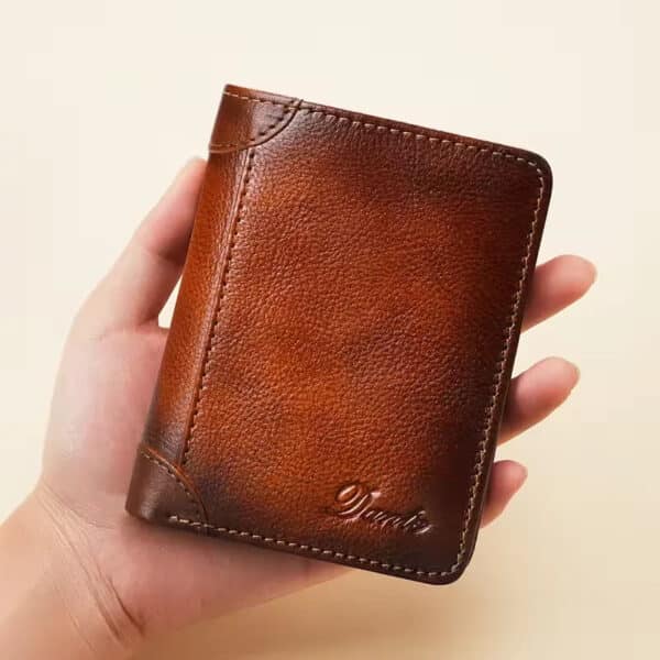 Men's RFID Vintage Leather Trifold Wallet