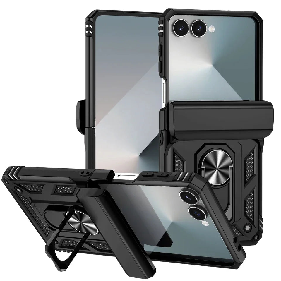 Armored Hard Case with Ring for Galaxy Z Flip 7 5G