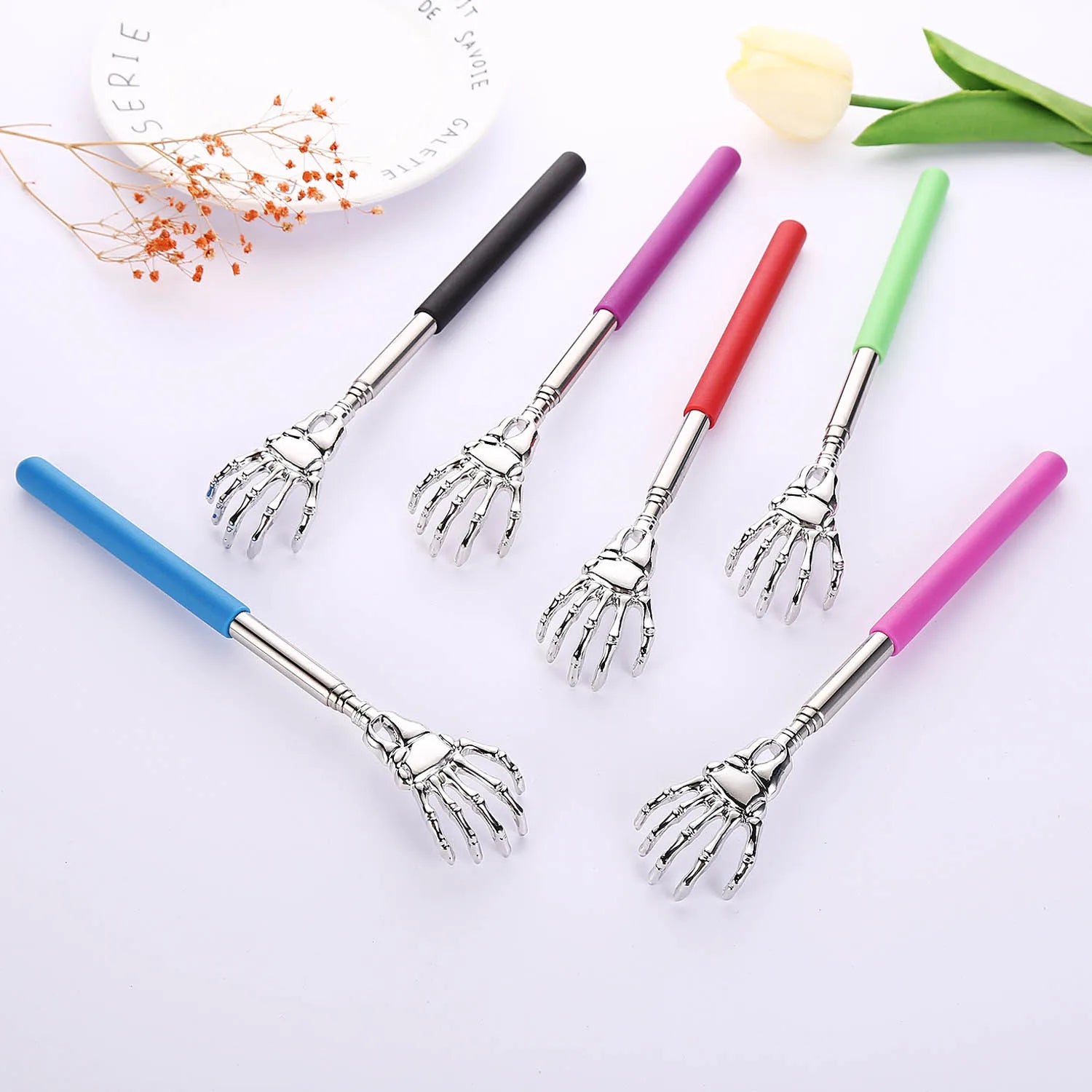 Adjustable Stainless Steel Telescopic Back Scratcher