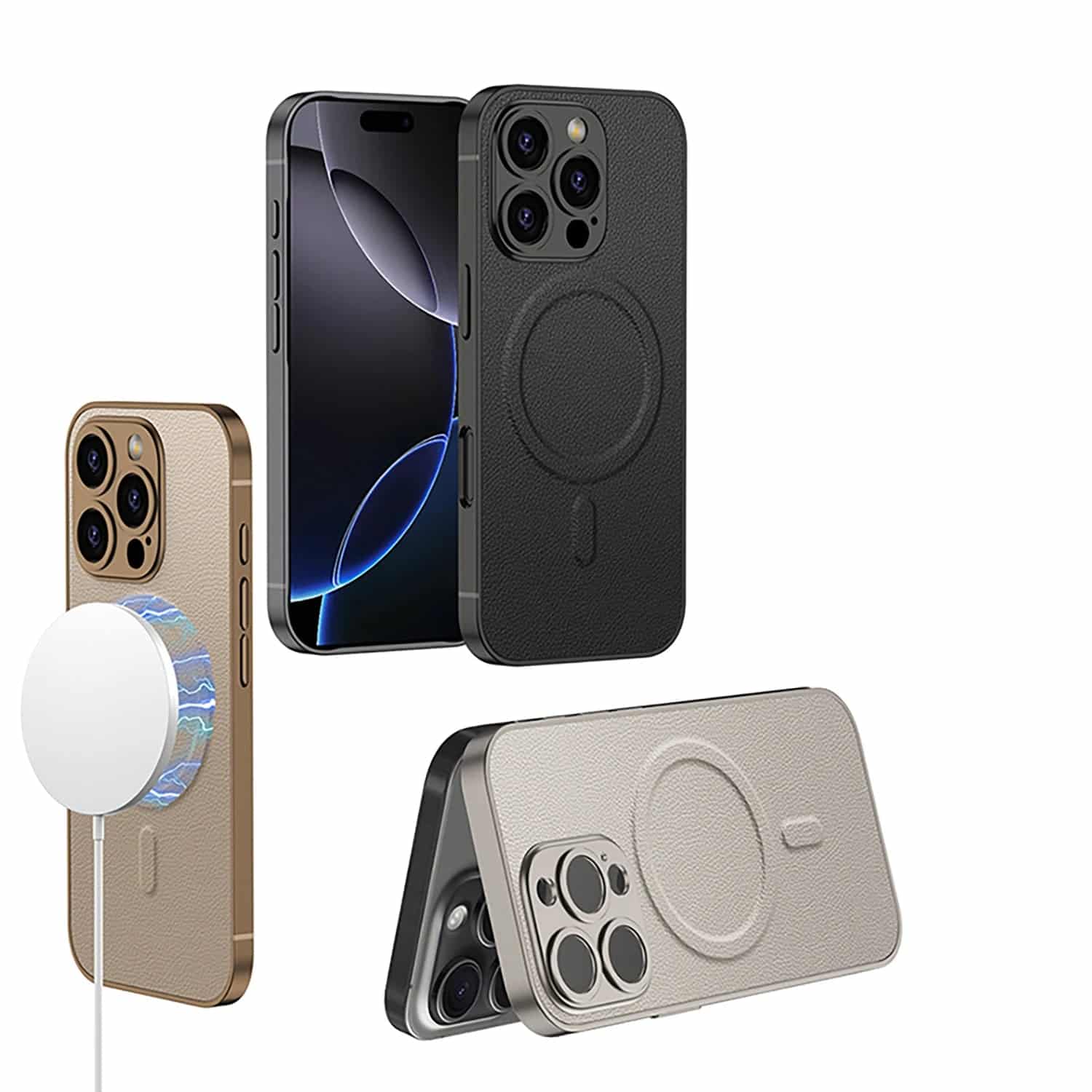 Matte PU Leather Phone Case