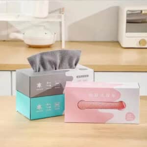 Quick Dry Microfiber Cleaning Cloths with Dispenser Box