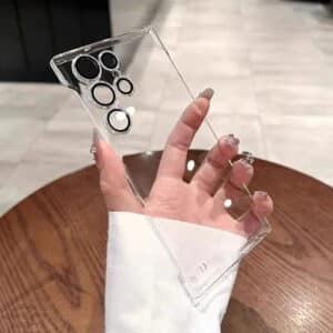 Magnetic Clear Case with Lens Film for Samsung