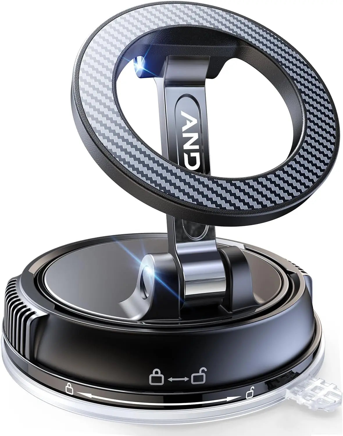 360° Adjustable Magsafe Car Phone Holder with Strong Suction & Magnet