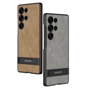 GKK Shockproof Electroplated Leather Case for Samsung