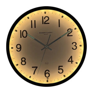 Glow-in-the-Dark Silent Wall Clock with Voice Control
