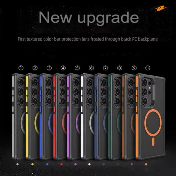 Slim Magnetic Case for Samsung Galaxy- Shockproof Matte Cover
