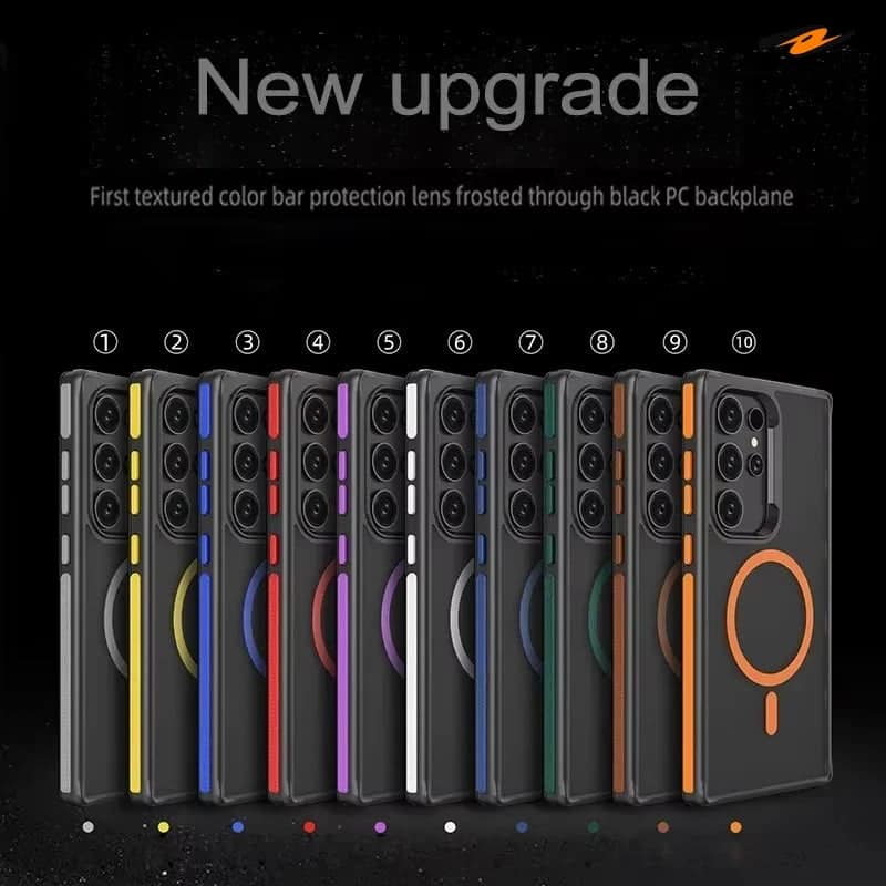 Slim Magnetic Case for Samsung Galaxy- Shockproof Matte Cover