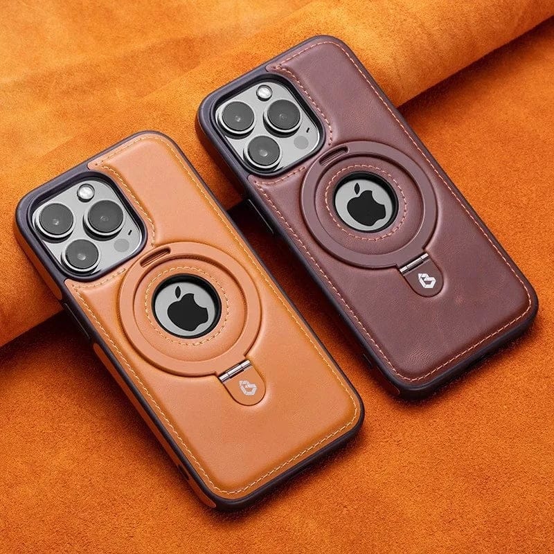 Premium Leather Magnetic Case for iPhone