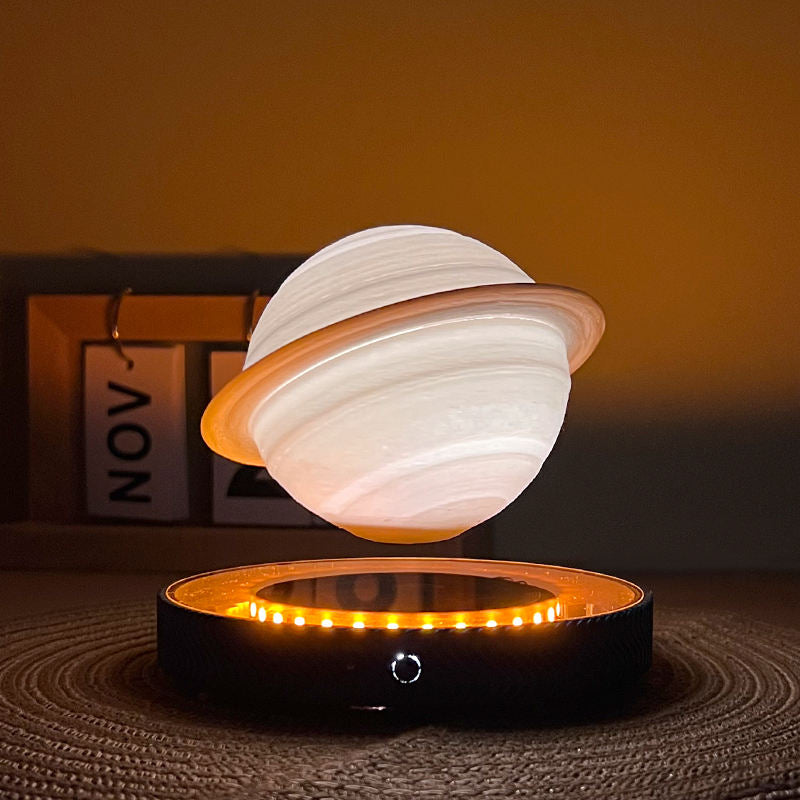 HCNT Magnetic Levitation 3D Saturn Lamp – Floating LED Night Light Desk Lamp Personalized Gift - Image 2