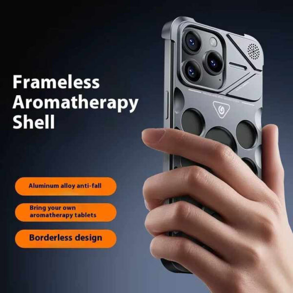 Aluminum Alloy Fragrance iPhone Case – Heat Dissipation, Anti-Scratch, Frameless Cover for iPhone - Image 6