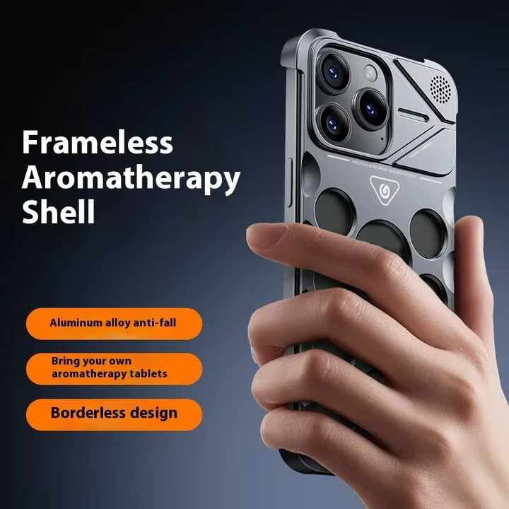 Aluminum Alloy Fragrance iPhone Case – Heat Dissipation, Anti-Scratch, Frameless Cover for iPhone - Image 6