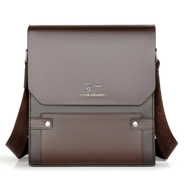 Men's Stylish Crossbody Messenger Bag with Zipper Closure