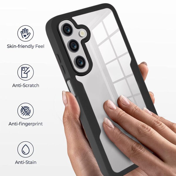 360° Full Protection Front & Back Phone Case for Samsung – Shockproof Transparent Cover - Image 10