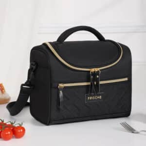 Portable Insulated Lunch Bag with Zipper for Work & Picnics
