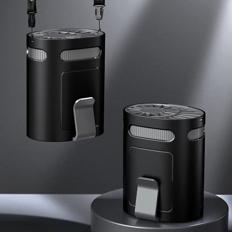 Turbo Portable Waist & Neck Fan 3000mAh for Outdoor Activities