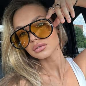 Women's Concave Sunglasses - UV Protection