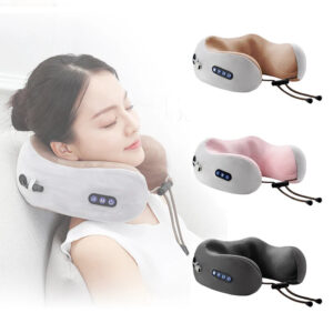 Electric Heated Neck Massager Pillow for Travel & Home