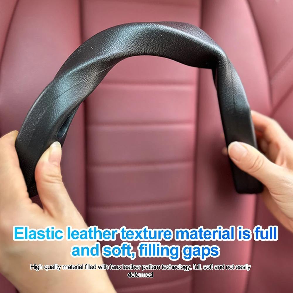 Car Seat Gap Filler – Leak-Proof Side Seam Plug Strip, Seatbelt Hole Drop Blocker Interior Kit - Image 3