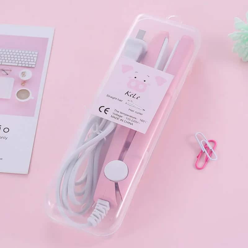 Mini Hair Straightener & Curler Brush