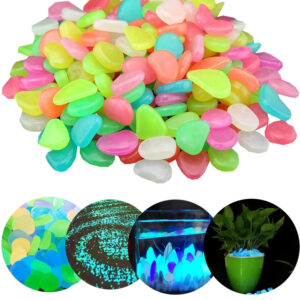 Glowing Garden Pebbles for Aquarium & Landscape Decor