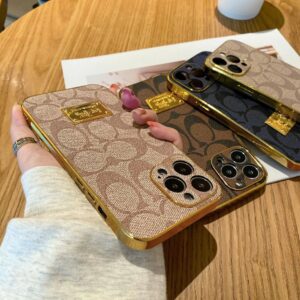 Luxury Leather iPhone Case with RFID & Shockproof Protection