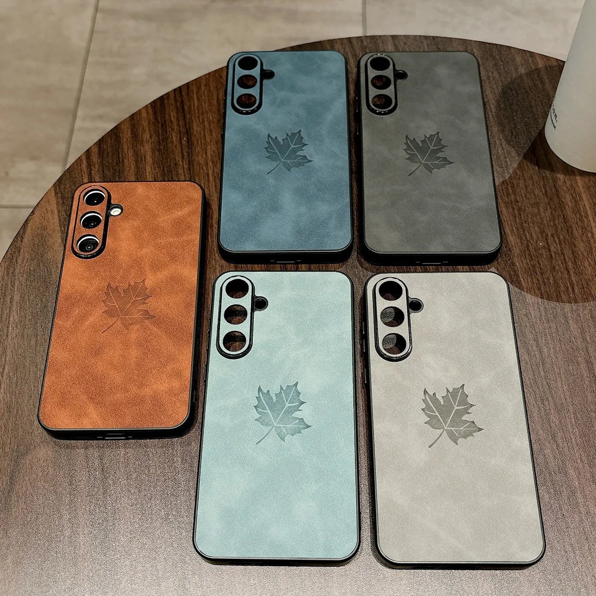 Maple Leaf Leather Case for Samsung Galaxy
