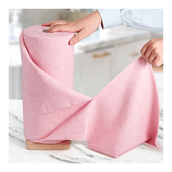 Washable Reusable Microfiber Towel Roll – 25×25cm Tear-Away Cleaning Cloth for Home & Car - Image 6