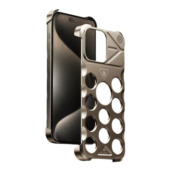 Aluminum Alloy Fragrance iPhone Case – Heat Dissipation, Anti-Scratch, Frameless Cover for iPhone - Image 2