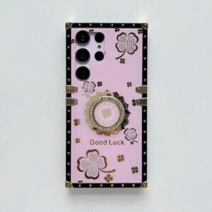 Clover TPU Phone Case with Finger Ring for Samsung Galaxy S23/S22/S21/S20/FE