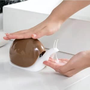 Snail Shape Lotion Bottle Dispenser for Bathroom Countertops