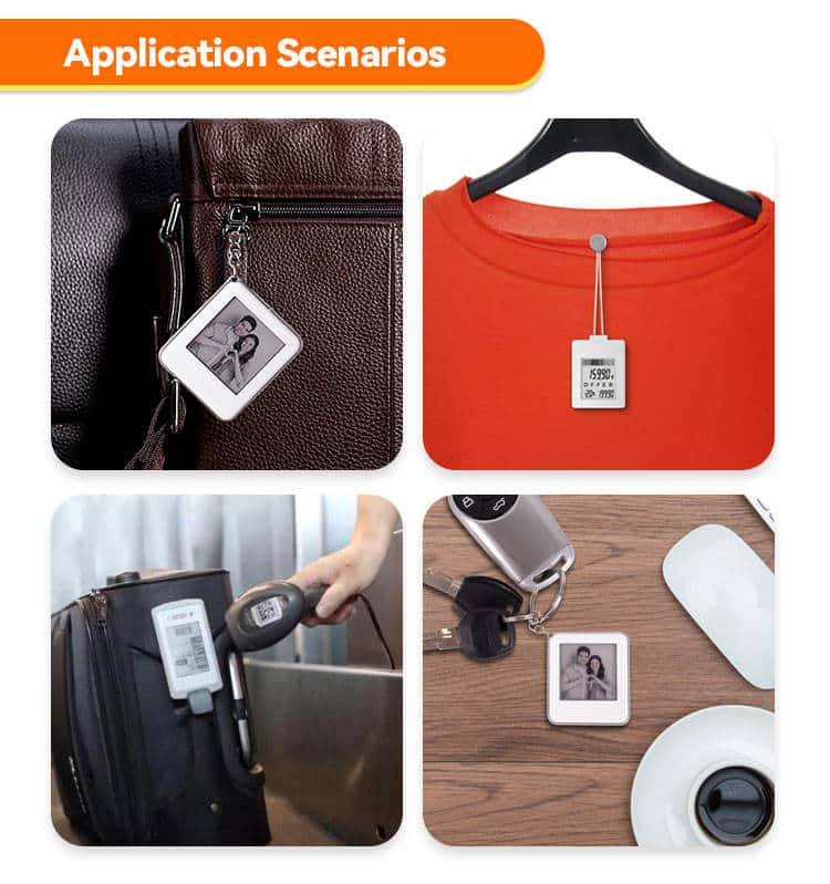 Smart NFC E-Ink Display Keychain - Image 3