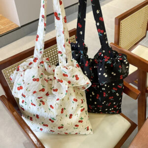 Floral Chiffon Ruffle Shoulder Bag for Women 🌸
