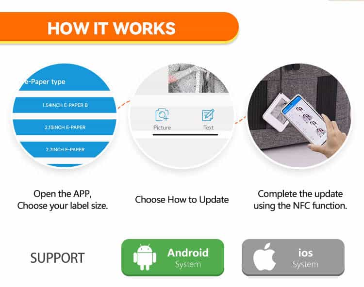 Smart NFC E-Ink Display Keychain - Image 2
