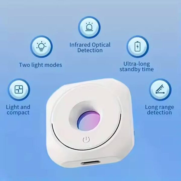 Mini Infrared Hidden Camera Detector – Portable Anti-Spy Finder & Lens Scanner for Hotel Room & Travel Security - Image 5