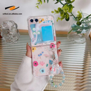 Clear Flower TPU Case for Samsung Galaxy Z Flip 6/5/4/3