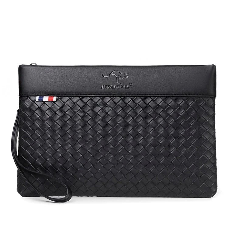 Men's Vintage Leather Handbag, Large Capacity, Waterproof Wallet
