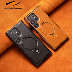 Premium Magnetic PU Leather Phone Case for Samsung Galaxy
