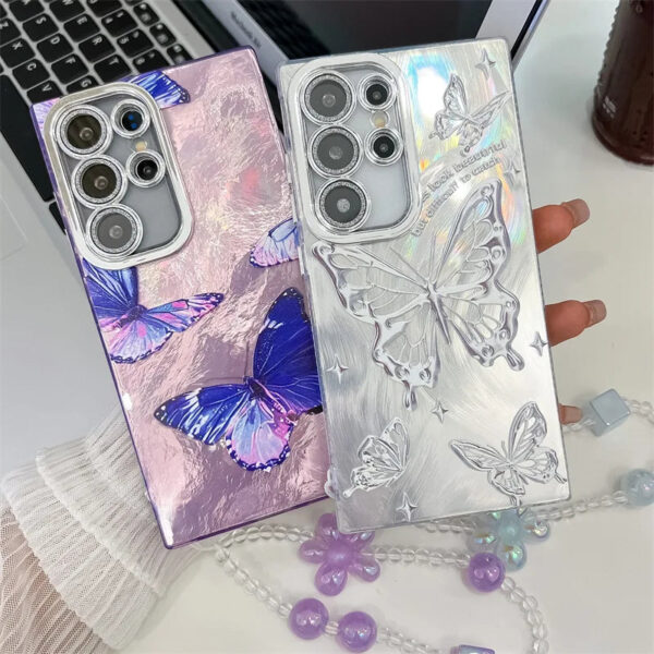 Fresh Butter Fly Flower Imd Hard case for Samsung