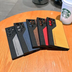 Samsung Leather Matte Shockproof Phone Case