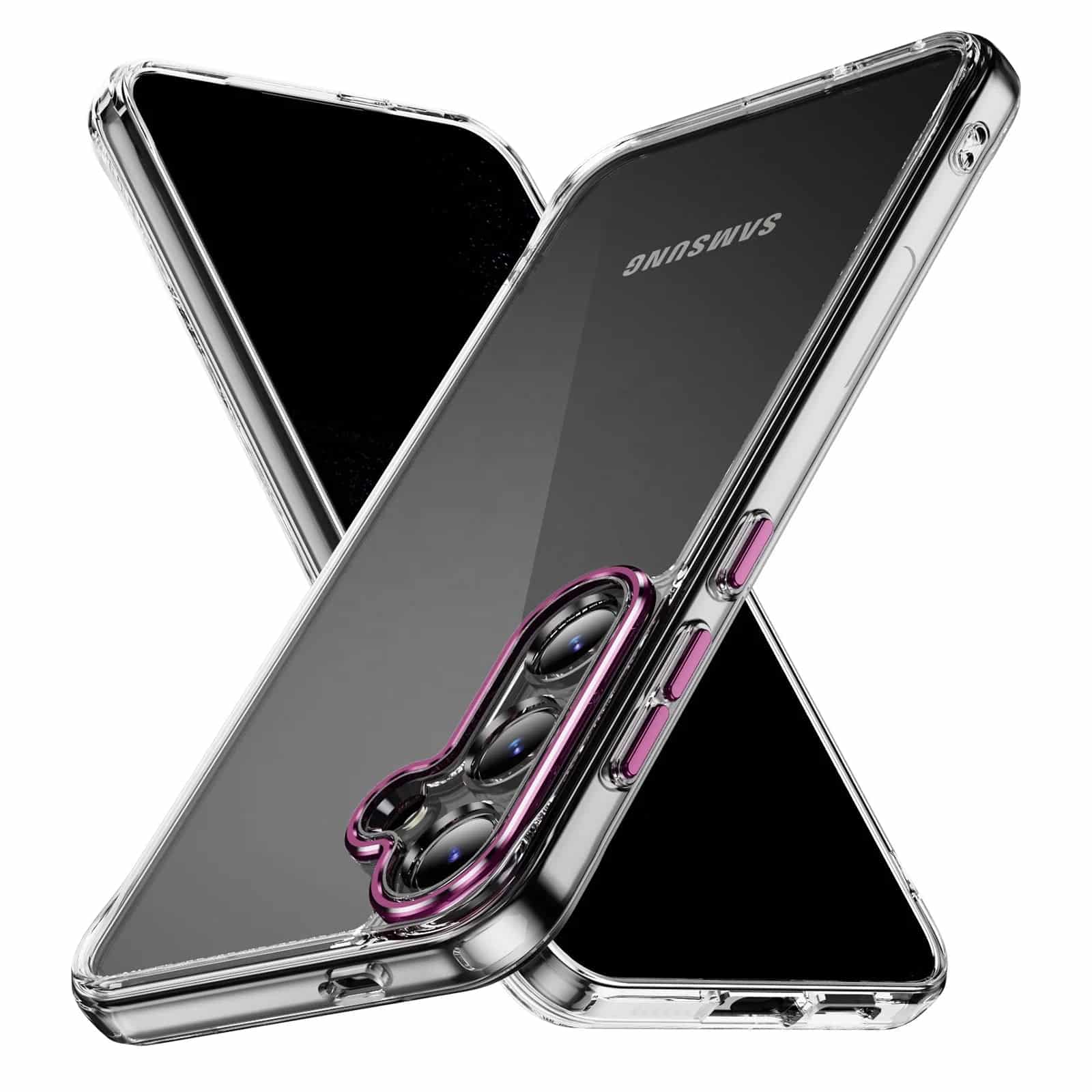 VKOO Transparent Protective Case for Samsung S25 Anti-Fall