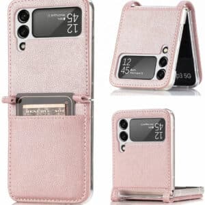 Samsung Galaxy Z Flip 3 Foldable PU Leather Card Case