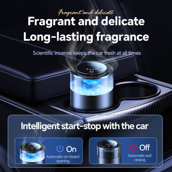 Car Aroma Spray Diffuser – Cloud Landscape Design, Lasting Fragrance, Ambient Light - Image 5