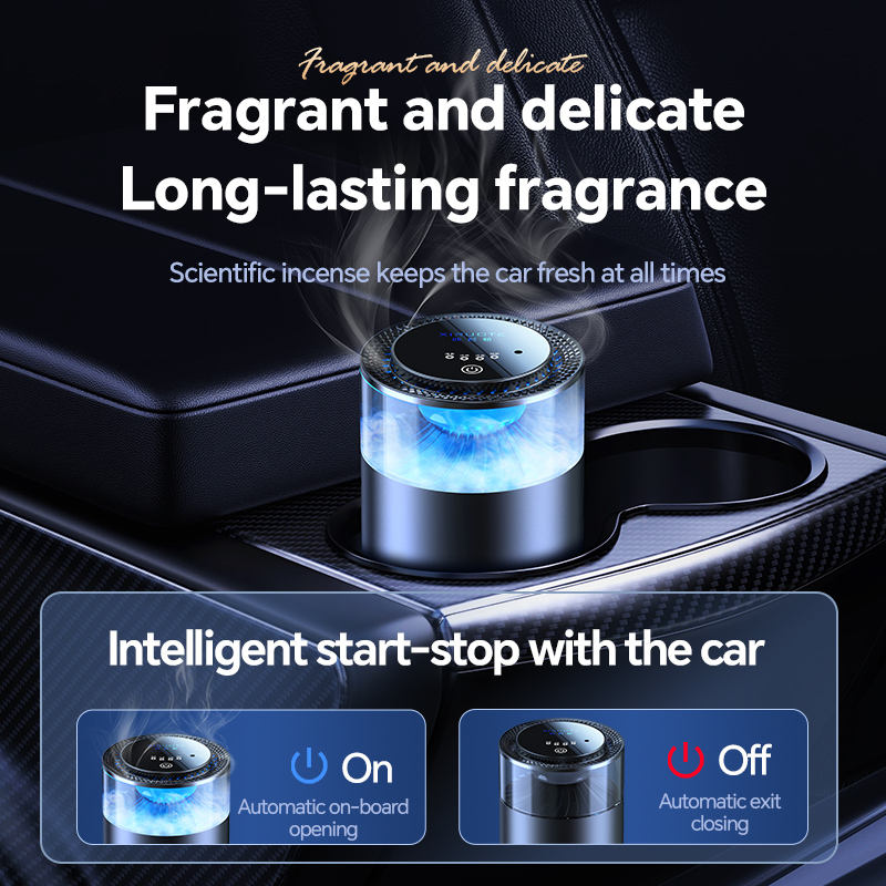 Car Aroma Spray Diffuser – Cloud Landscape Design, Lasting Fragrance, Ambient Light - Image 3