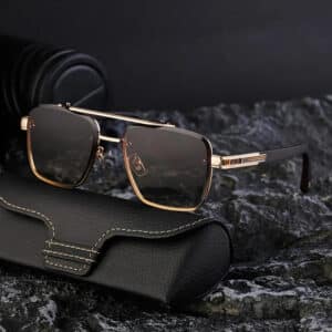 Metal Double Bridge Frame UV Protection Shades Sun Glasses Sunglasses for Men